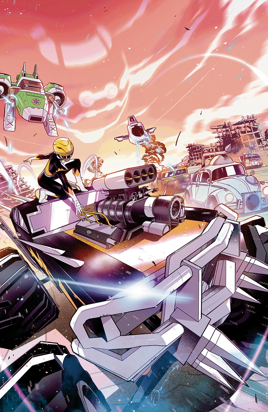 Power Rangers Unlimited #4 Cover D Variant Federico Sorressa Virgin Foil Cover