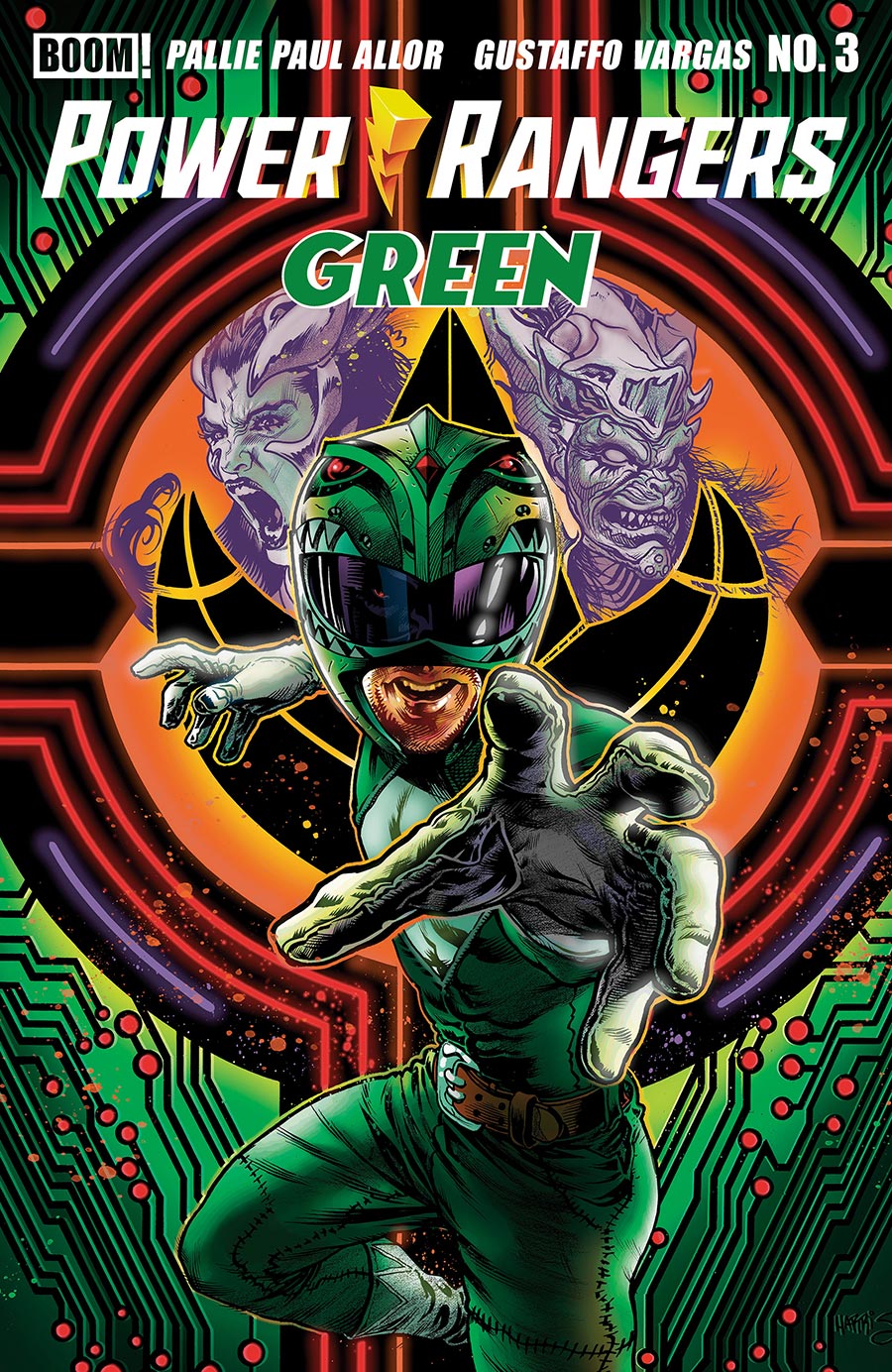 Power Rangers Green #3 Cover A Regular Tony Harris Cover