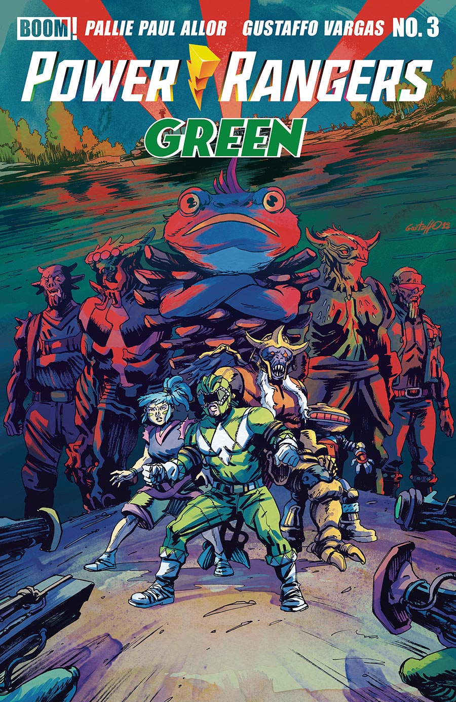 Power Rangers Green #3 Cover B Variant Gustaffo Vargas Cover