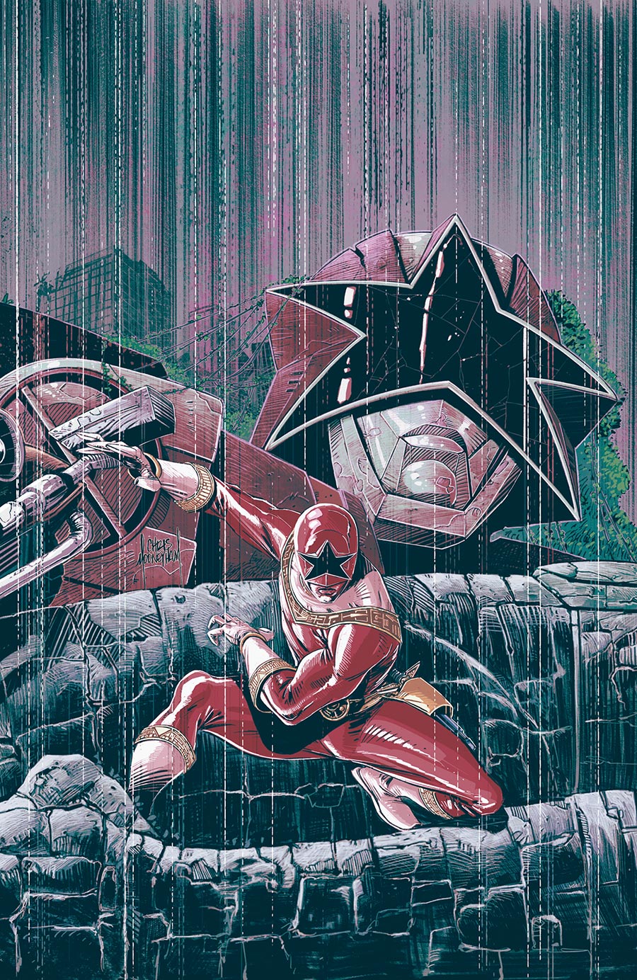 Power Rangers Green #3 Cover C Variant Chris Mooneyham Tommy Oliver Connecting Card Stock Virgin Cover