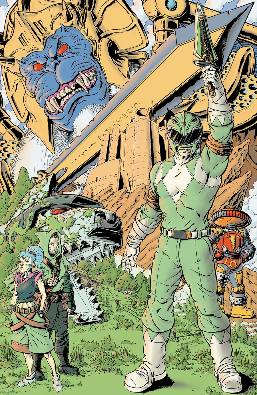 Power Rangers Green #3 Cover F Incentive Kraig Rasmussen Virgin Variant Cover