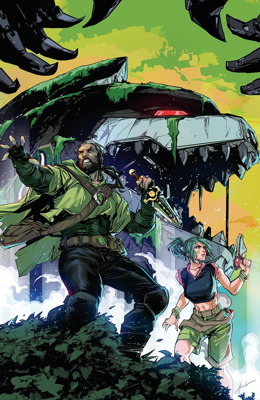 Power Rangers Green #3 Cover G Incentive Hendry Prasetya Reveal Virgin Cover