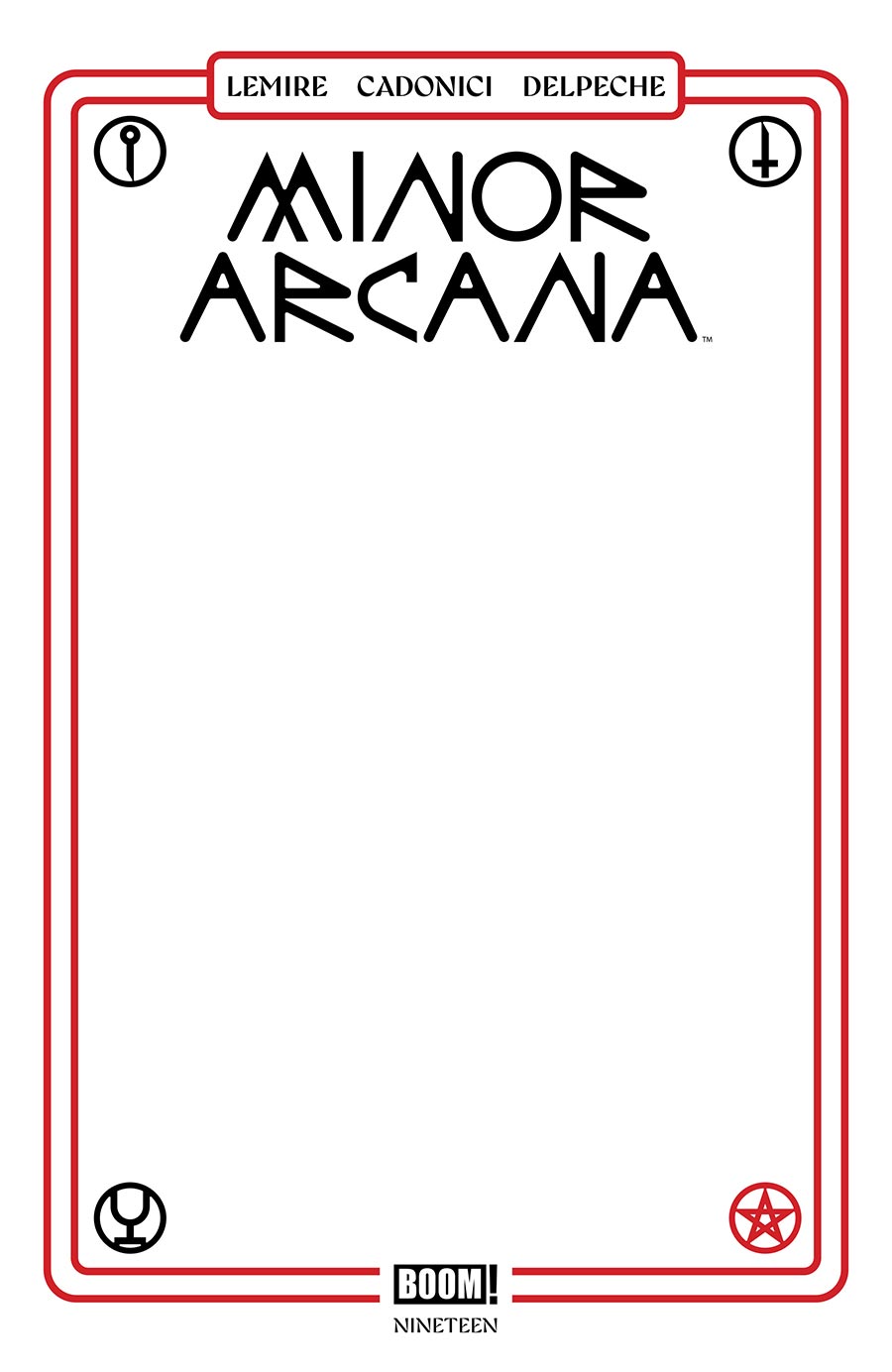 Minor Arcana #19 Cover C Variant Blank Cover