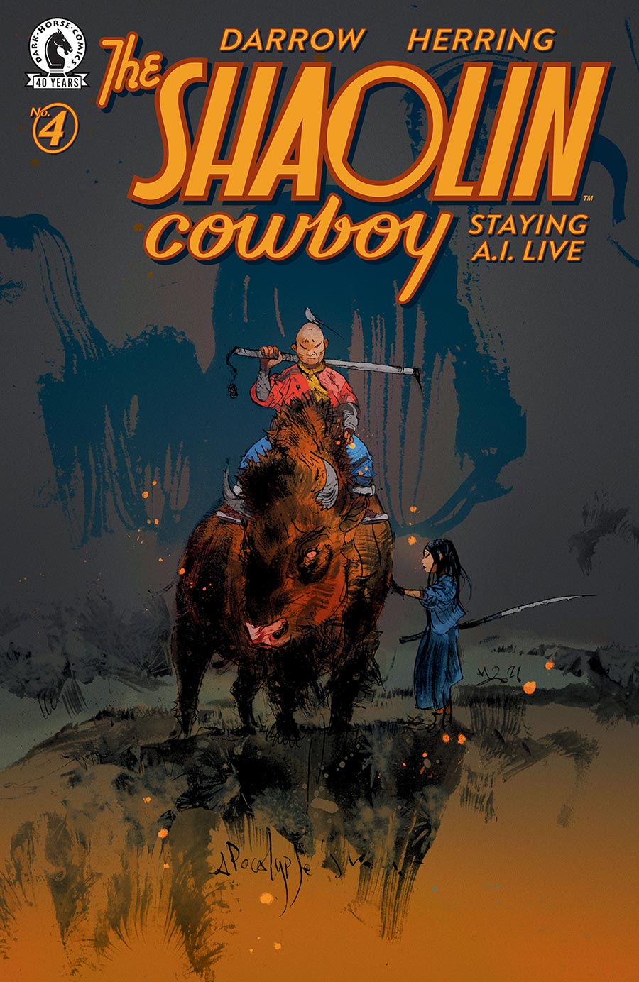 Shaolin Cowboy Staying A.I. Live #4 Cover C Variant Nicolas Nemiri Cover