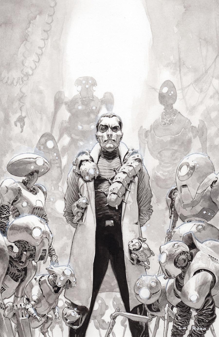 Fort Psycho #3 Cover D Incentive Lewis LaRosa Black & White Virgin Cover