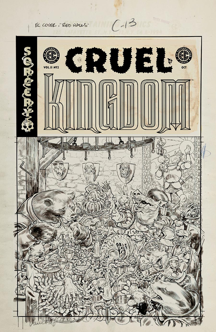Cruel Kingdom 2 #2 Cover D Incentive Tom Fowler Black & White Artist Edition Cover (EC Comics)