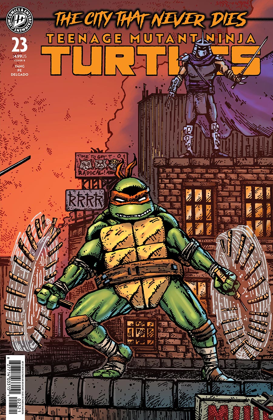 Teenage Mutant Ninja Turtles Vol 6 #23 Cover B Variant Kevin Eastman & Ben Bishop Cover