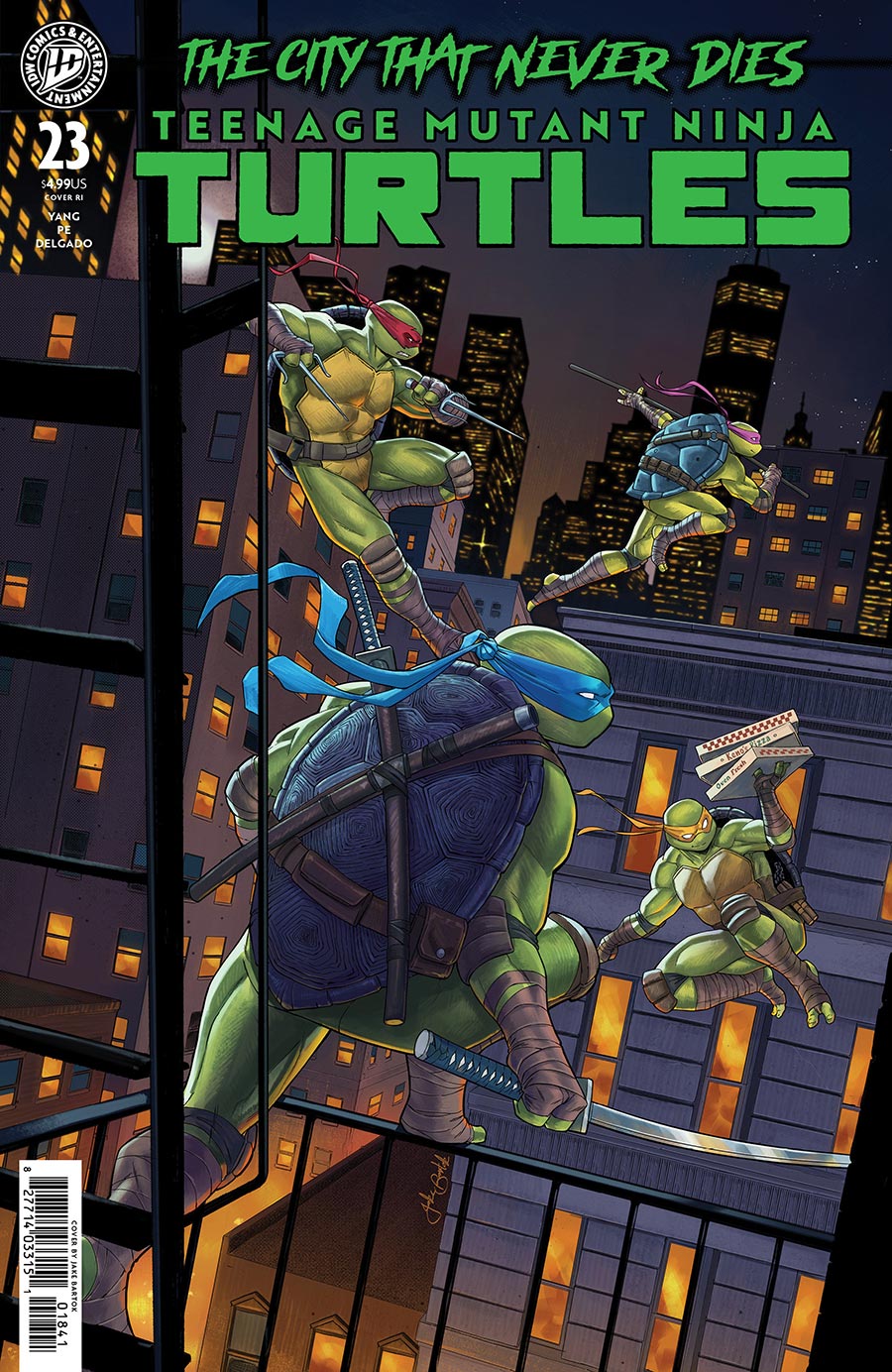 Teenage Mutant Ninja Turtles Vol 6 #23 Cover G Incentive Jake Bartok Variant Cover