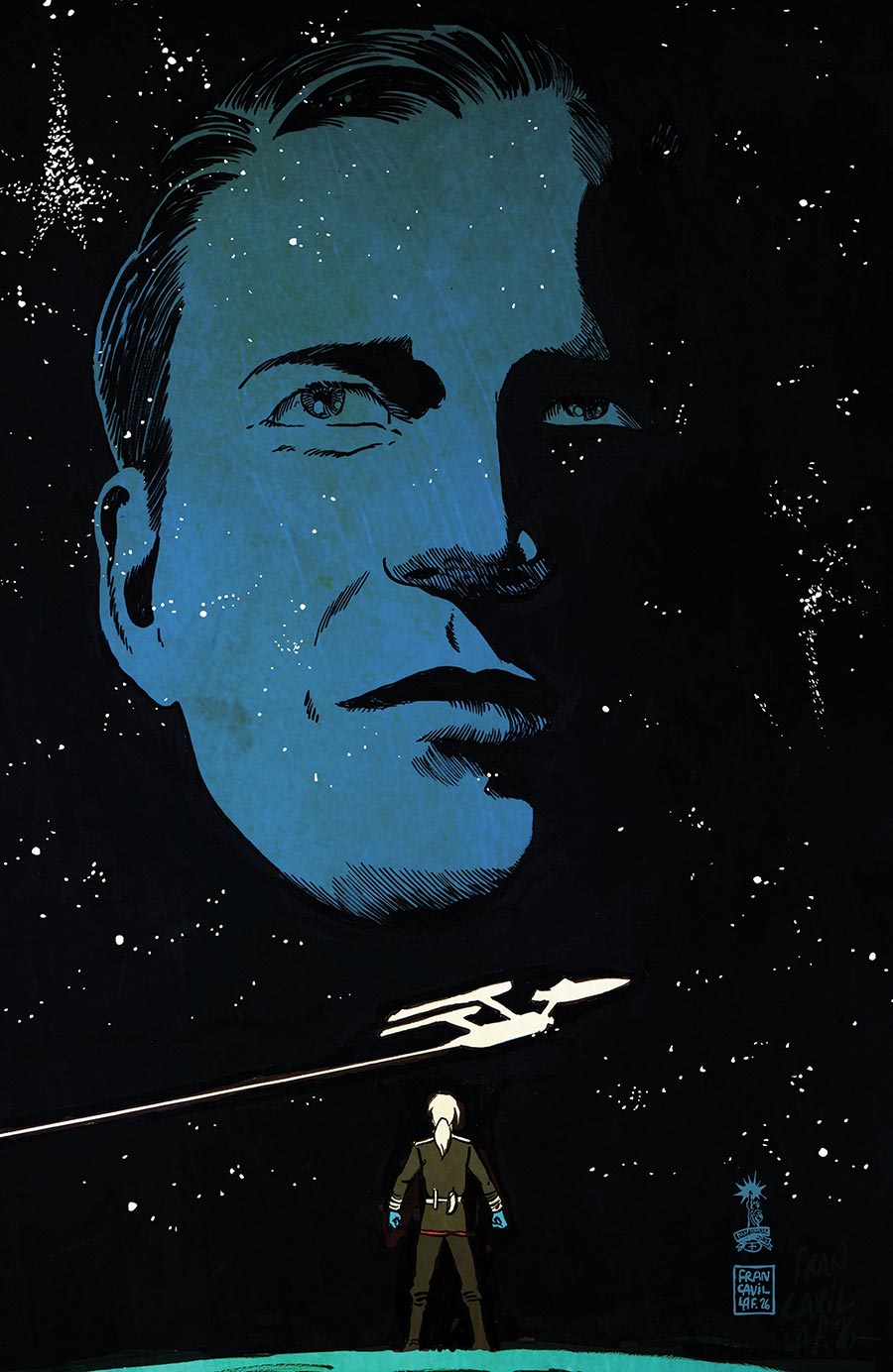 Star Trek The Last Starship #12 Cover D Incentive Francesco Francavilla Virgin Cover