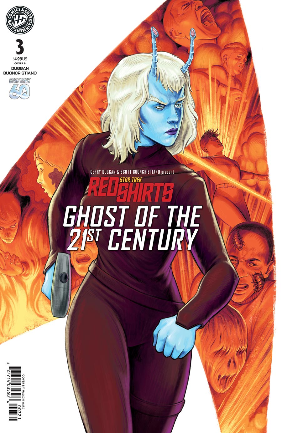 Star Trek Red Shirts Ghost Of The 21st Century #3 Cover B Variant Malachi Ward Cover