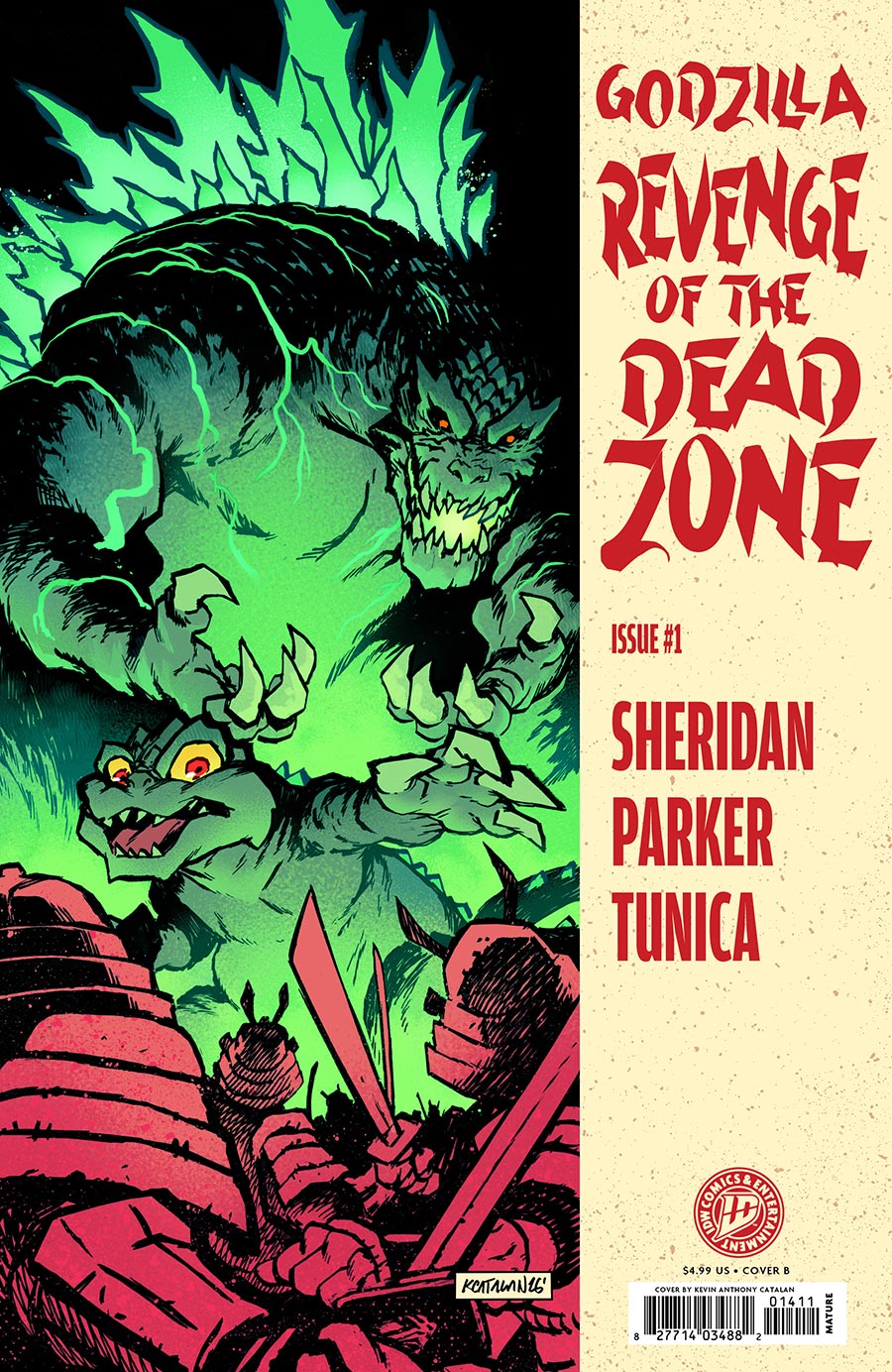 Godzilla Revenge Of The Deadzone #1 Cover B Variant Kevin Anthony Catalan Homage Cover (Kai-Sei Era)
