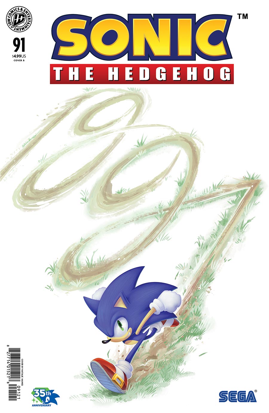 Sonic The Hedgehog Vol 3 #91 Cover B Variant Natali Haines Cover