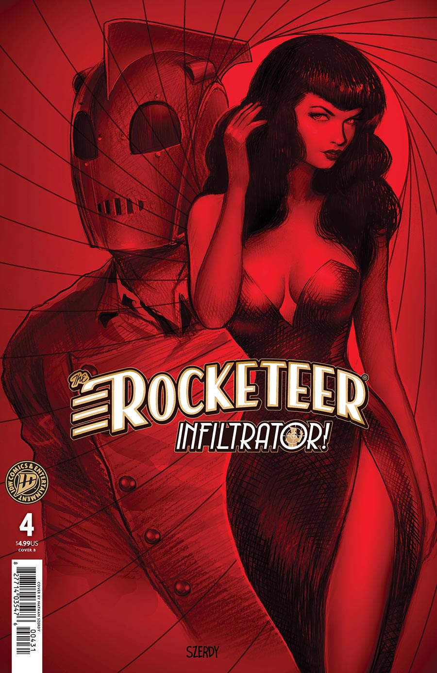 Rocketeer Infiltrator #4 Cover B Variant Nathan Szerdy Cover