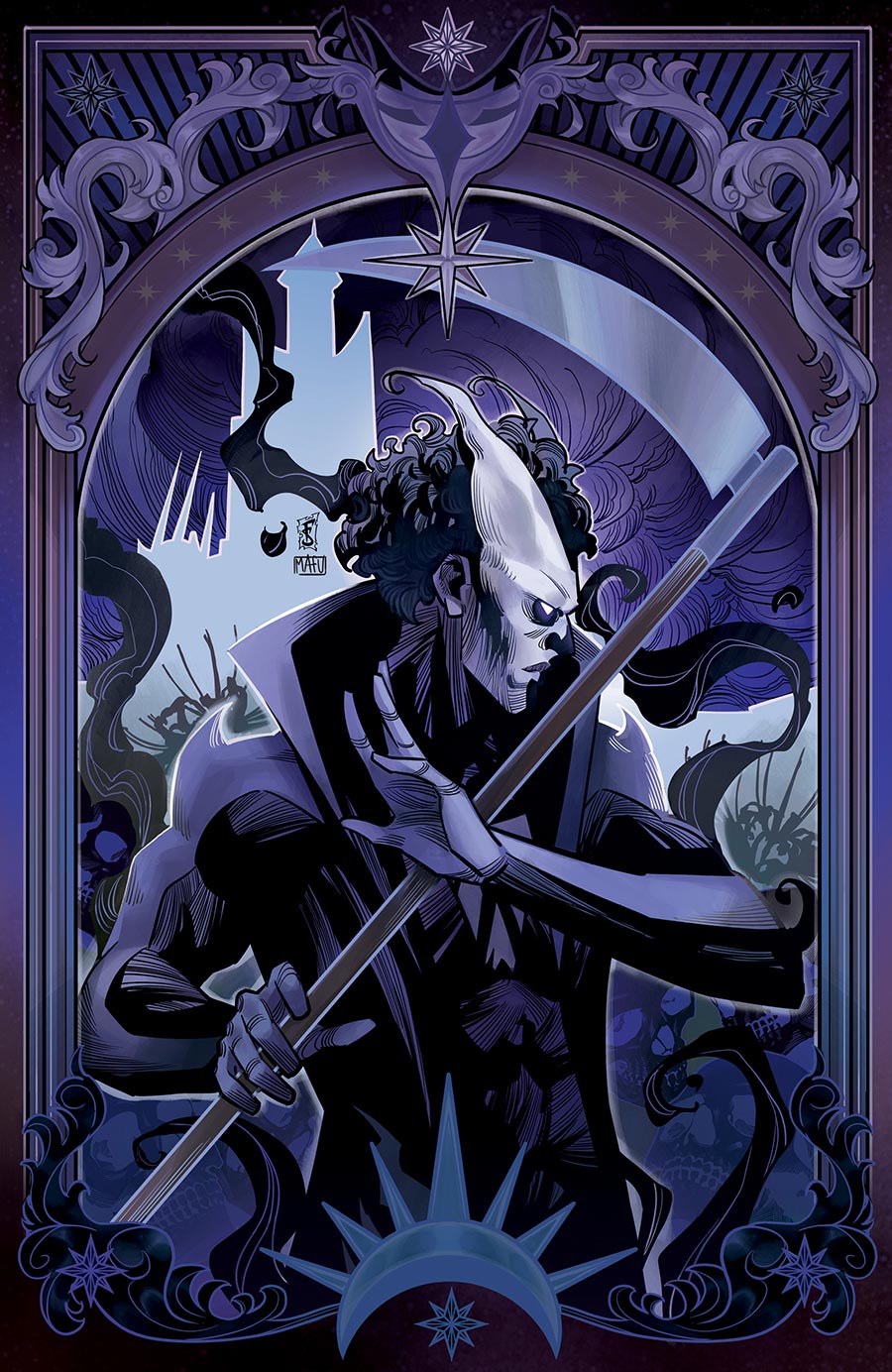 Valiant Beyond Tales Of The Shadowman #9 Finale Darque Legacy Cover B Variant Federico Sabbatini Tarot Virgin Cover
