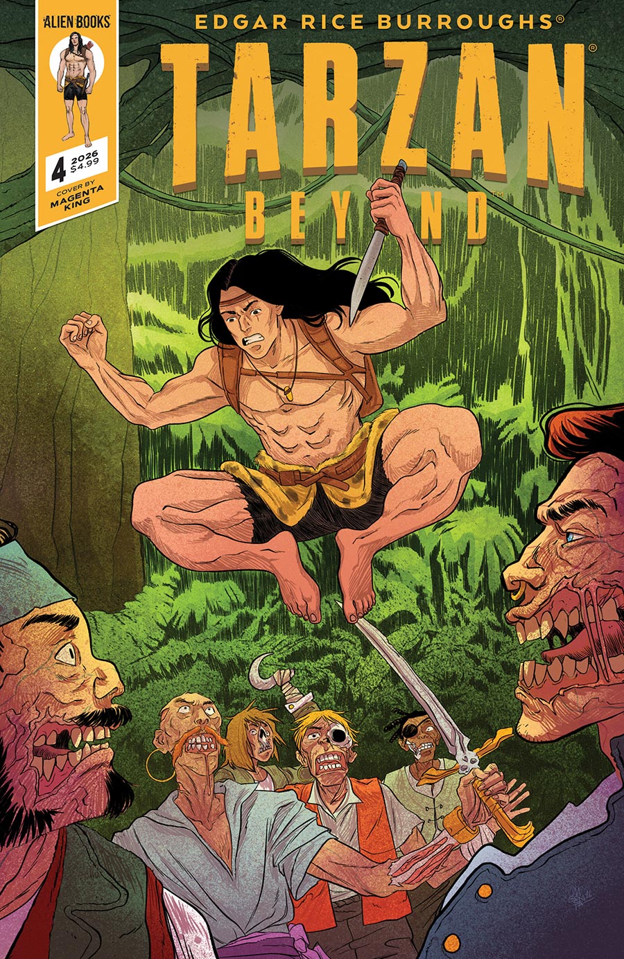 Tarzan Beyond #4 Cover B Variant Magenta King Cover