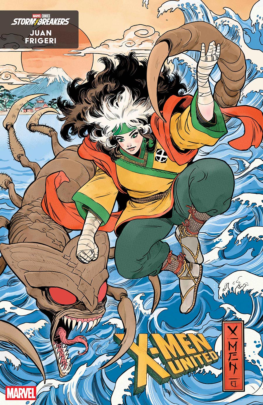 X-Men United #8 Cover B Variant Juan Frigeri Musha-e Kabuki-e Stormbreakers Art Style Cover