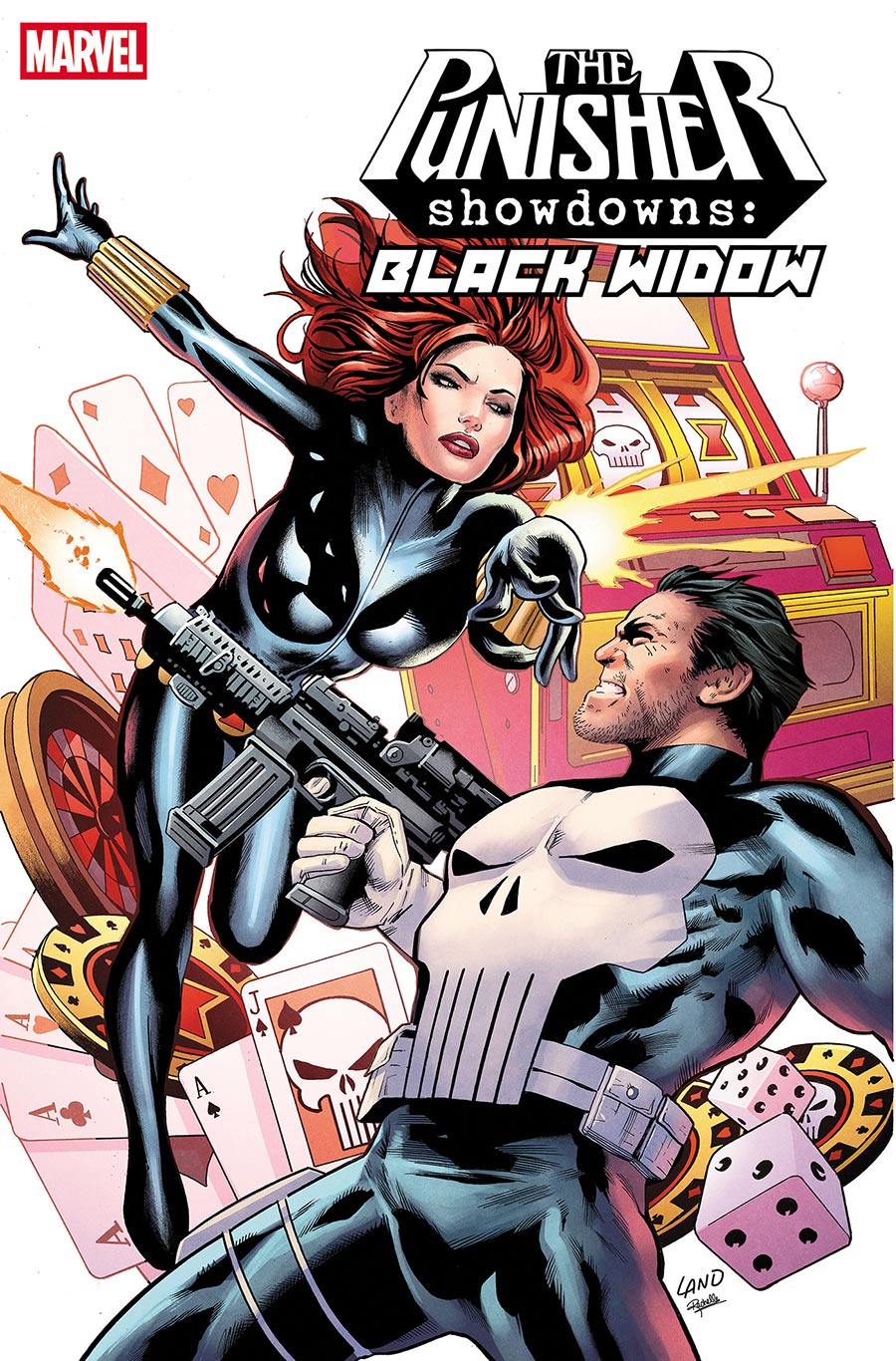 Punisher Showdowns Black Widow #1 (One Shot) Cover A Regular Greg Land Cover