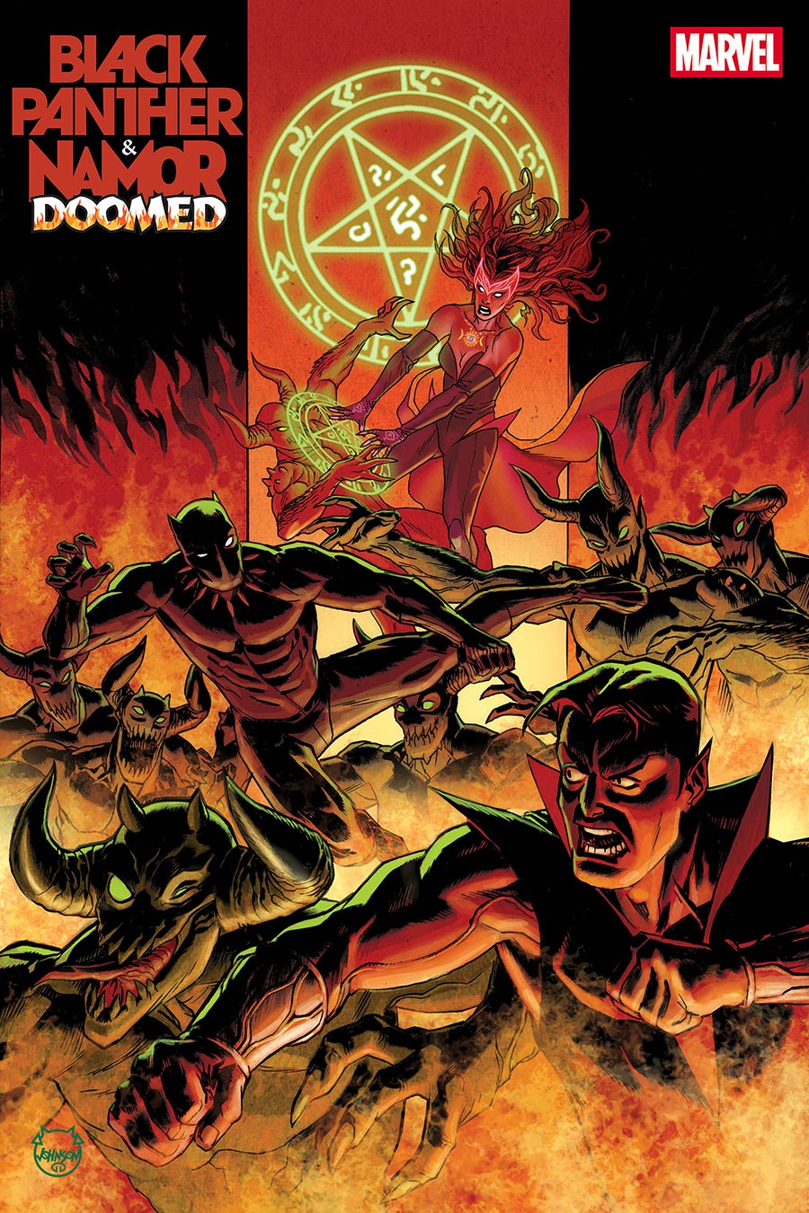 Black Panther Namor Doomed #2 Cover A Regular Dave Johnson Cover