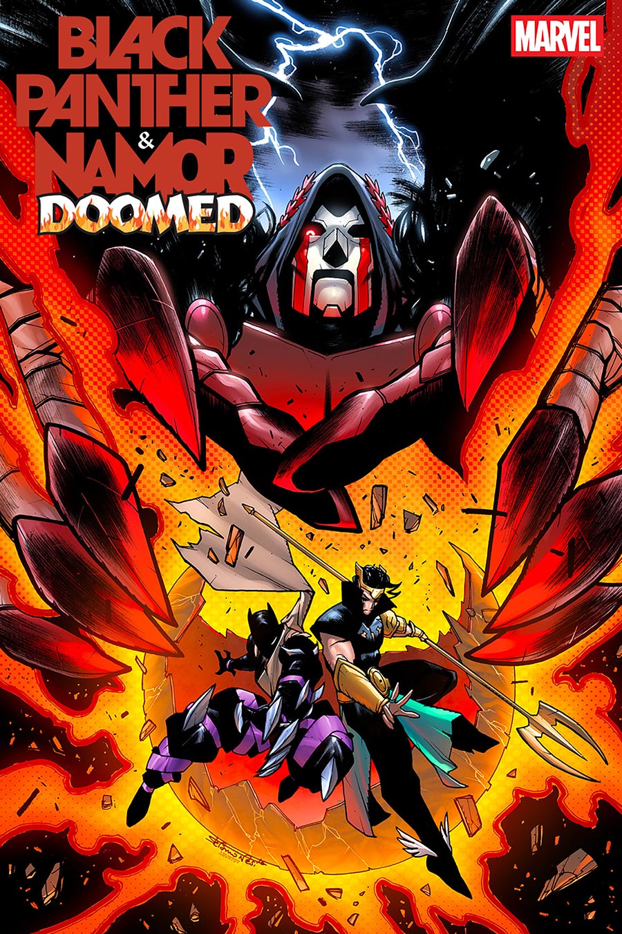 Black Panther Namor Doomed #2 Cover B Variant Stefano Nesi Cover