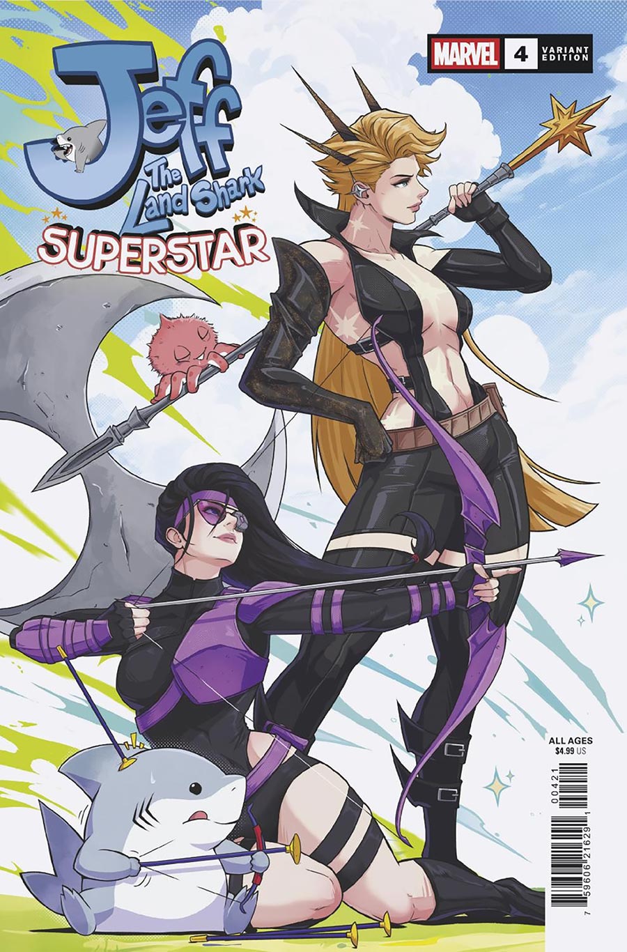 Jeff The Land Shark Superstar #4 Cover B Variant Jhony Caballero Cover