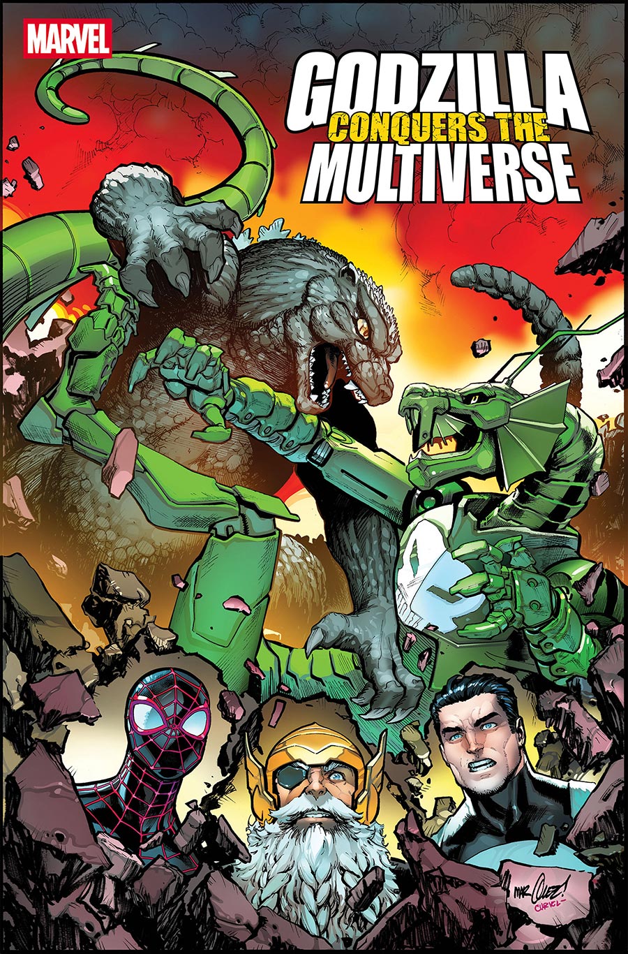 Godzilla Conquers The Multiverse #4 Cover A Regular David Marquez Cover