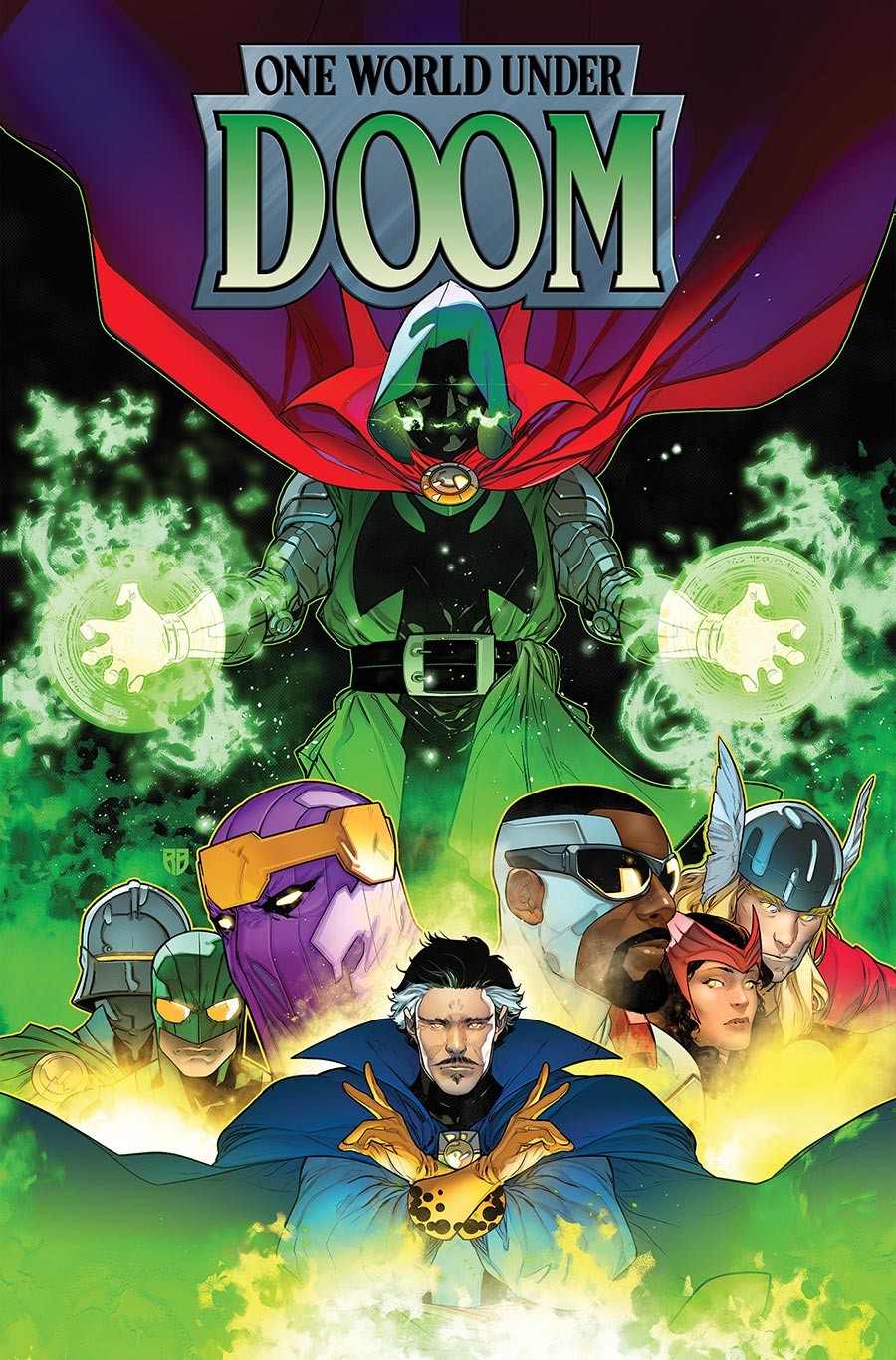 One World Under Doom Omnibus HC Direct Market RB Silva Variant Cover