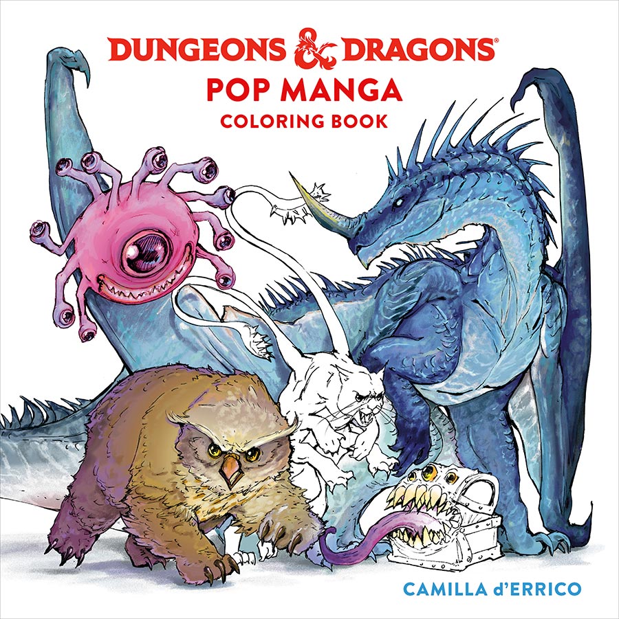Dungeons & Dragons Pop Manga Coloring Book TP