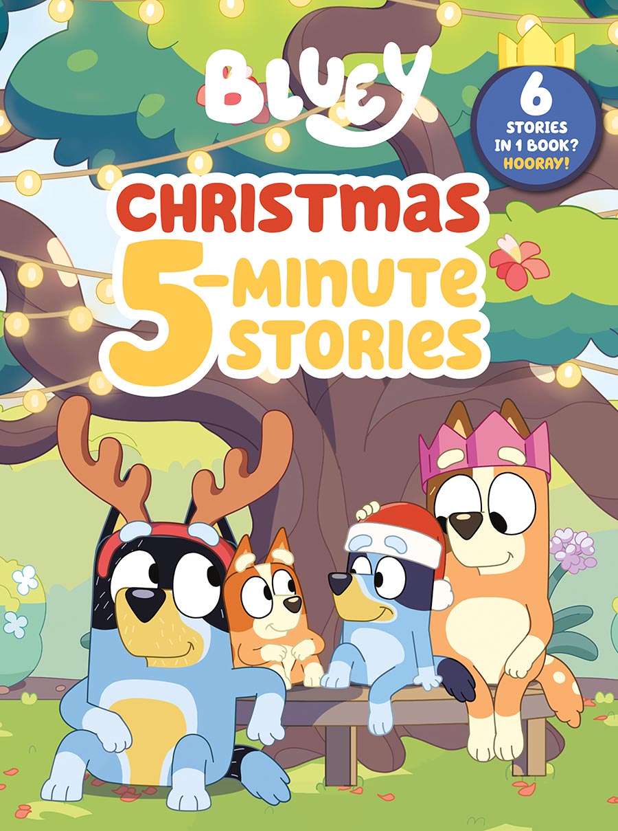 Bluey Christmas 5-Minute Stories 6 Stories In 1 Book Hooray HC