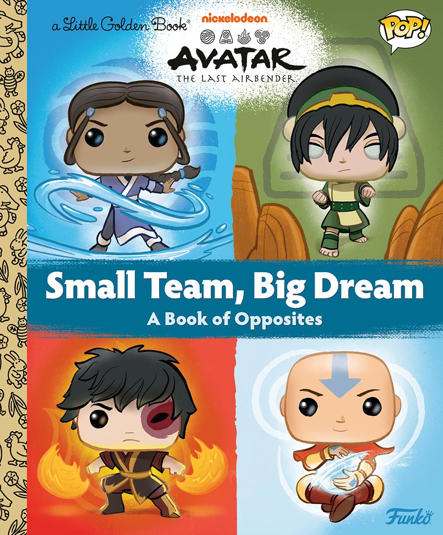 Avatar The Last Airbender Small Team Big Dream Funko POP Little Golden Book HC