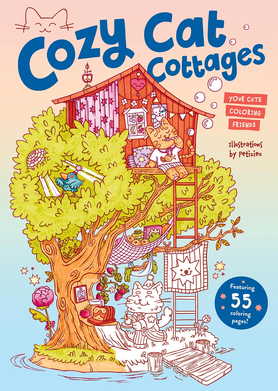 Cozy Cat Cottages Your Cute Coloring Friends TP