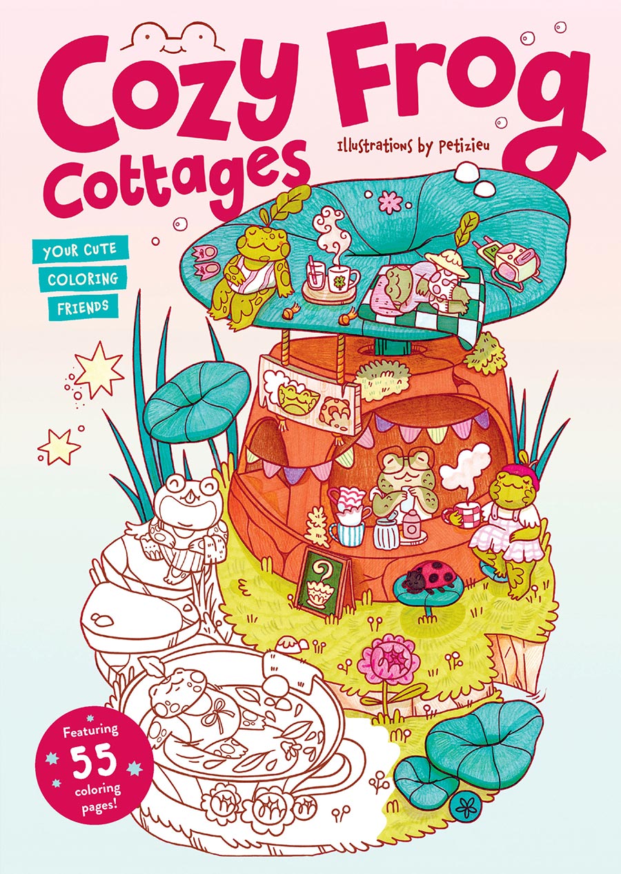 Cozy Frog Cottages Your Cute Coloring Friends TP