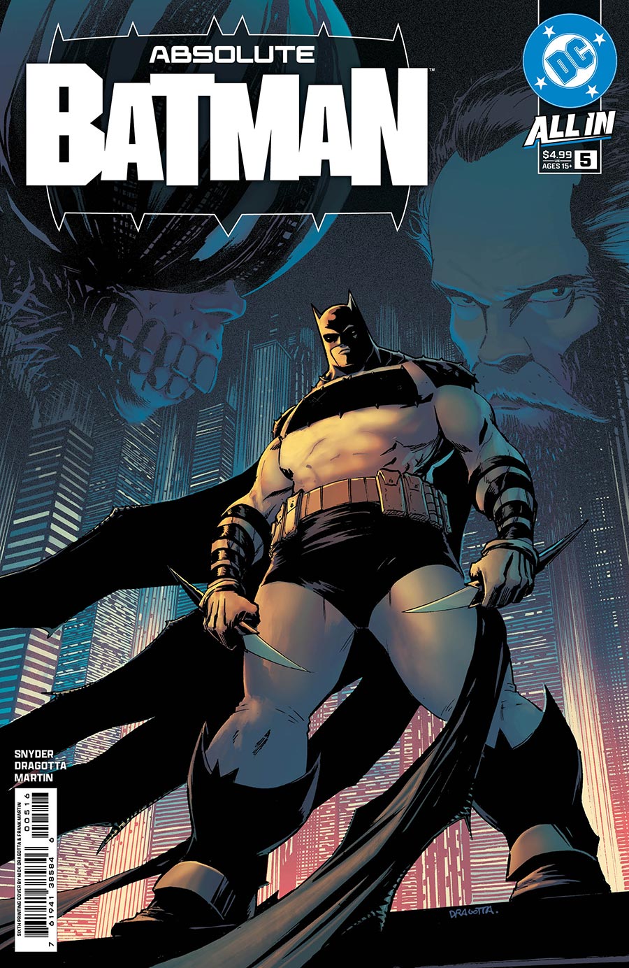 Absolute Batman #5 Cover K 6th Ptg Nick Dragotta Logo Color Variant Cover (DC All In)