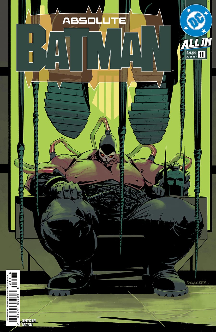 Absolute Batman #11 Cover I 5th Ptg Nick Dragotta Logo Color Variant Cover (DC All In)