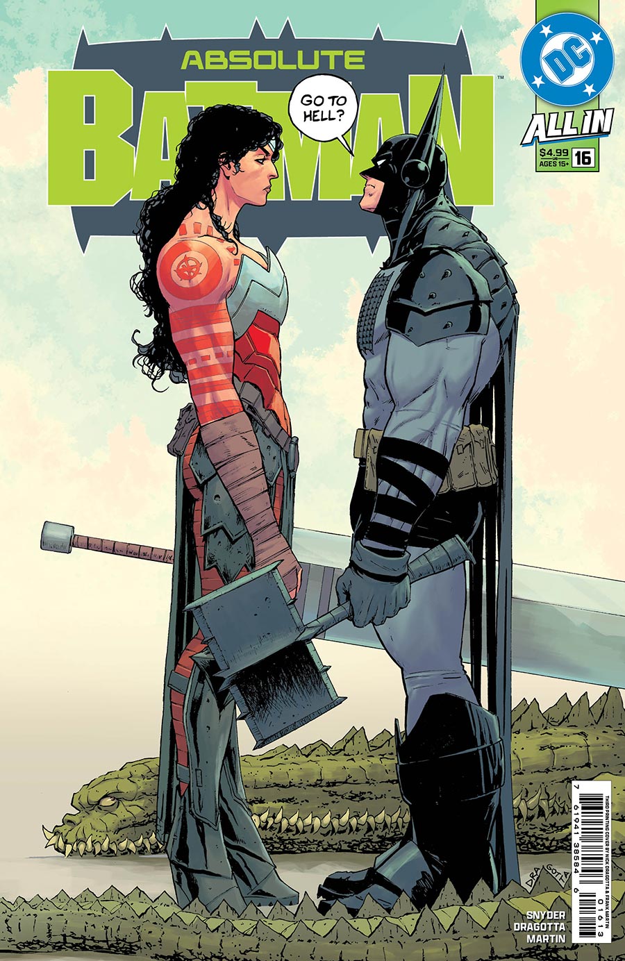 Absolute Batman #16 Cover M 3rd Ptg Nick Dragotta Logo Color Variant Cover (DC All In)