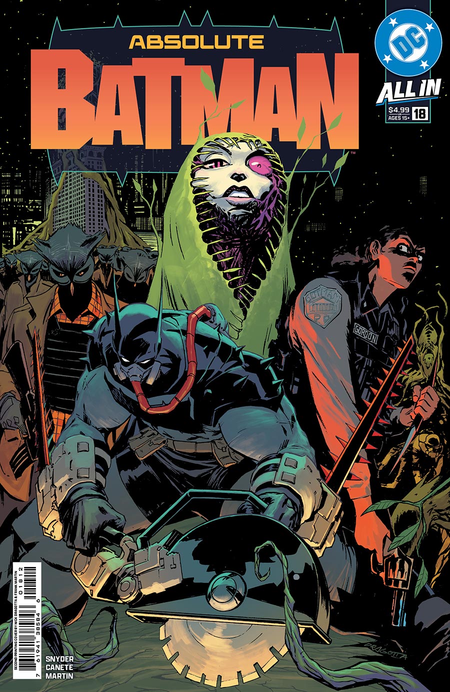 Absolute Batman #18 Cover F 2nd Ptg Nick Dragotta Logo Color Variant Cover (DC All In)
