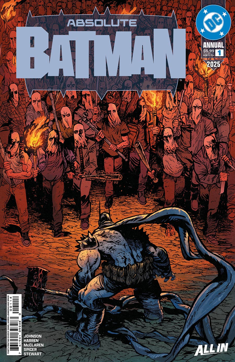Absolute Batman 2025 Annual #1 (One Shot) Cover N 4th Ptg A Daniel Warren Johnson Logo Color Variant Cover (DC All In)