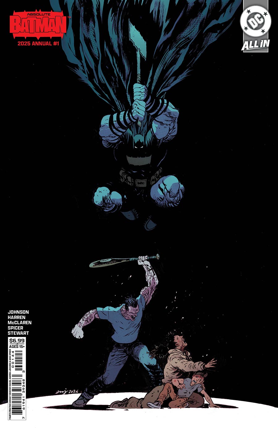 Absolute Batman 2025 Annual #1 (One Shot) Cover O 4th Ptg B Daniel Warren Johnson Card Stock Variant Cover (DC All In)