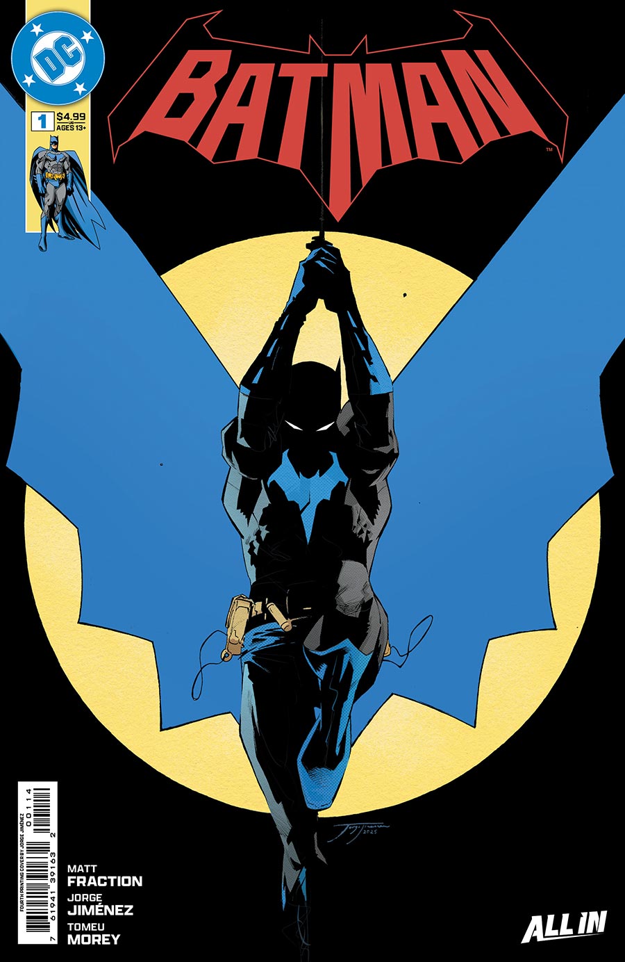 Batman Vol 4 #1 Cover Z-J 4th Ptg Jorge Jimenez Logo Color Variant Cover (DC All In)