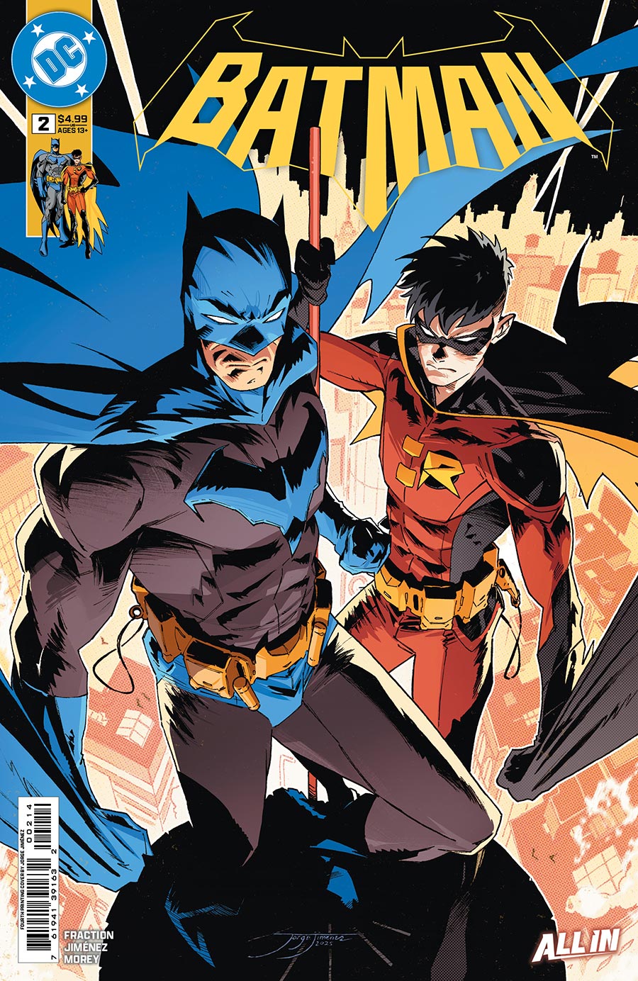 Batman Vol 4 #2 Cover L 4th Ptg Jorge Jimenez Logo Color Variant Cover (DC All In)