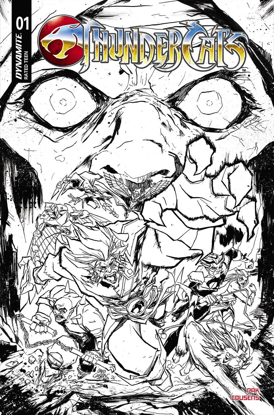 Thundercats Vol 4 #1 Cover N Incentive David Cousens Line Art Cover