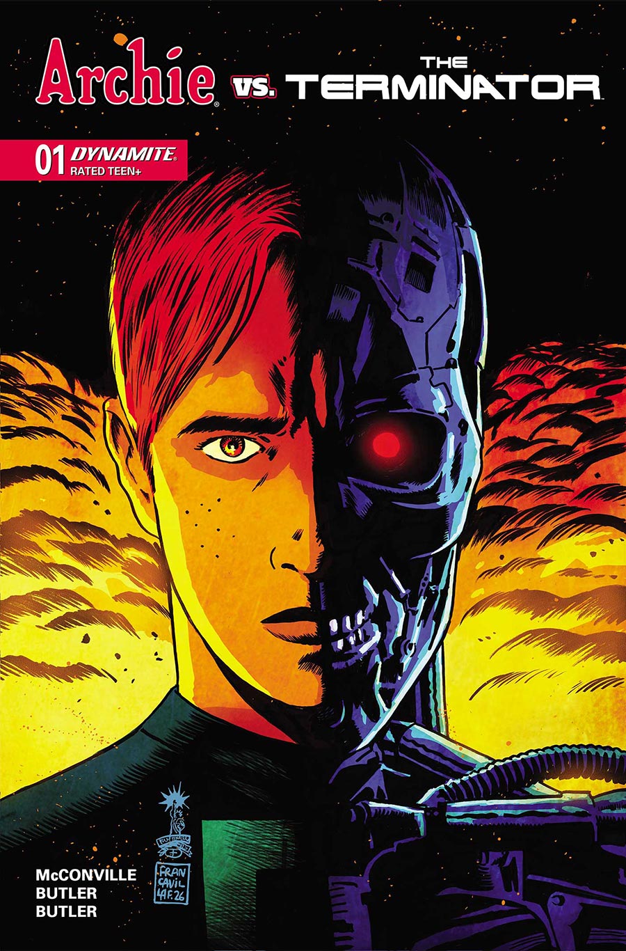 Archie vs The Terminator #1 Cover A Regular Francesco Francavilla Cover