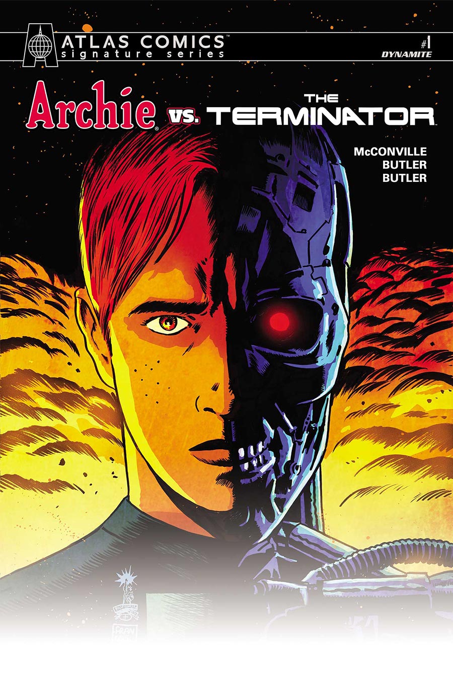 Archie vs The Terminator #1 Cover K Atlas Signature Series Francesco Francavilla Cover Signed By Francesco Francavilla