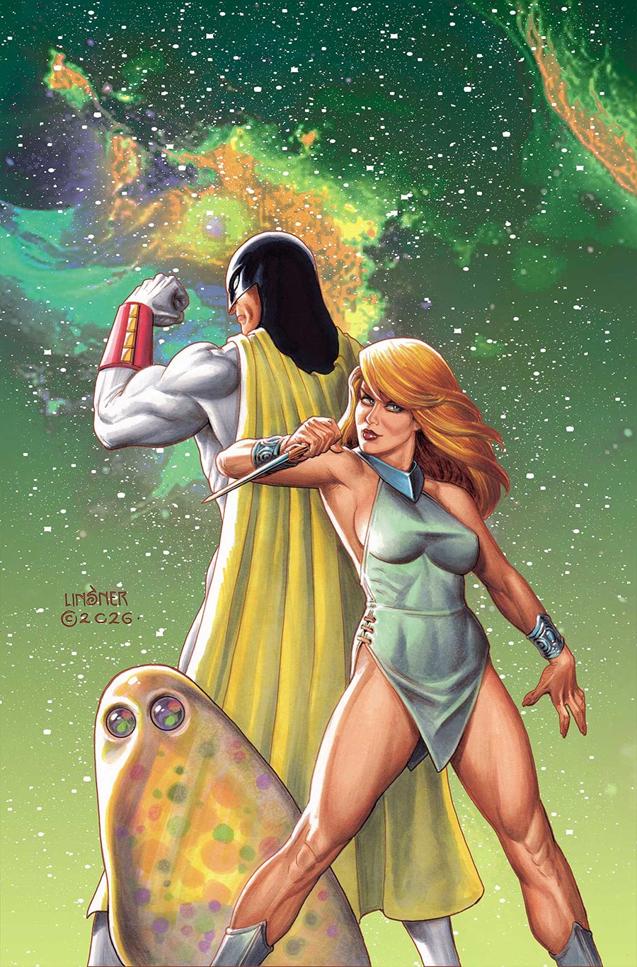 Space Ghost vs The Herculoids #2 Cover K Incentive Joseph Michael Linsner Virgin Cover