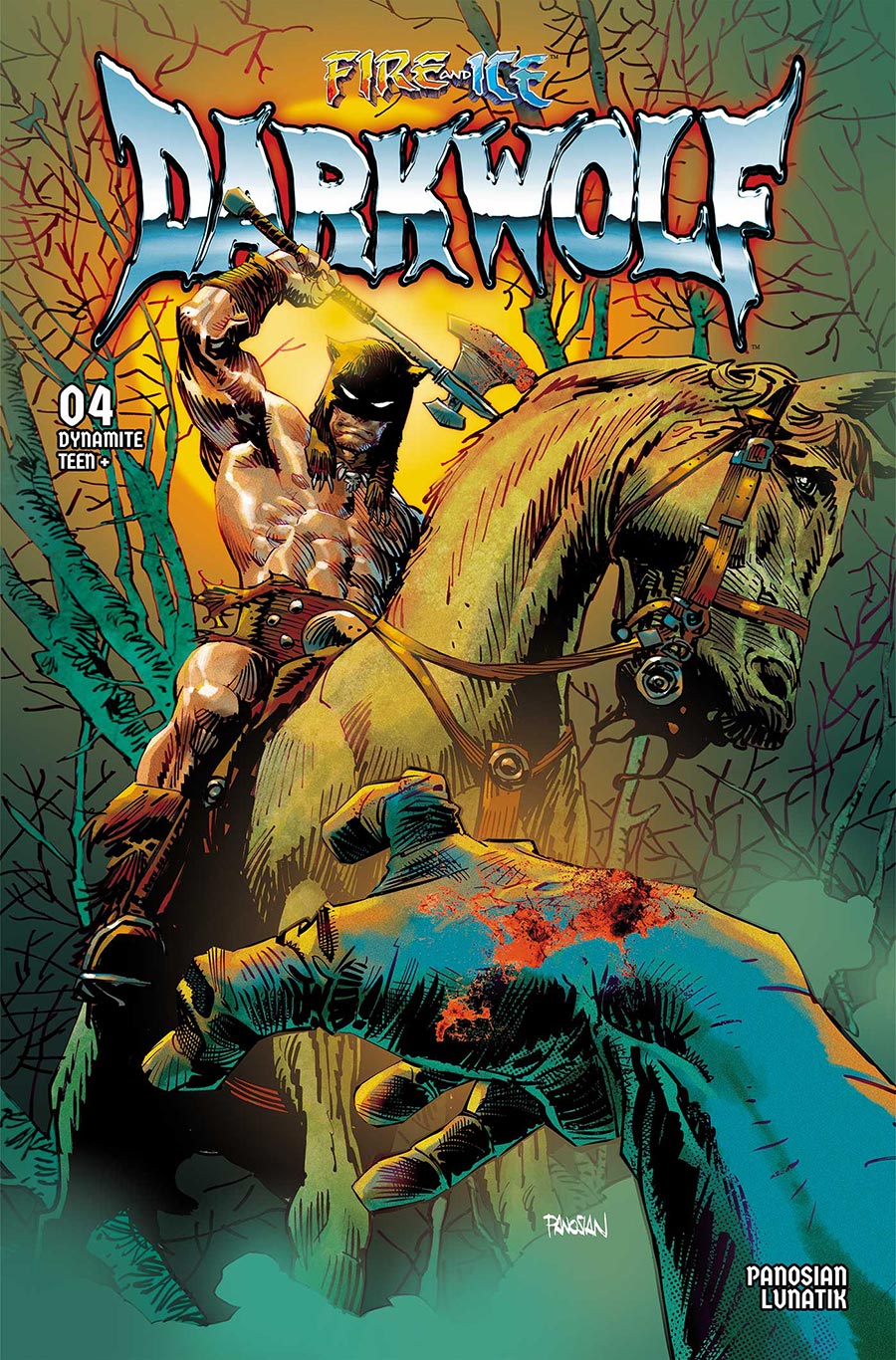 Fire And Ice Darkwolf #4 Cover A Regular Dan Panosian Cover