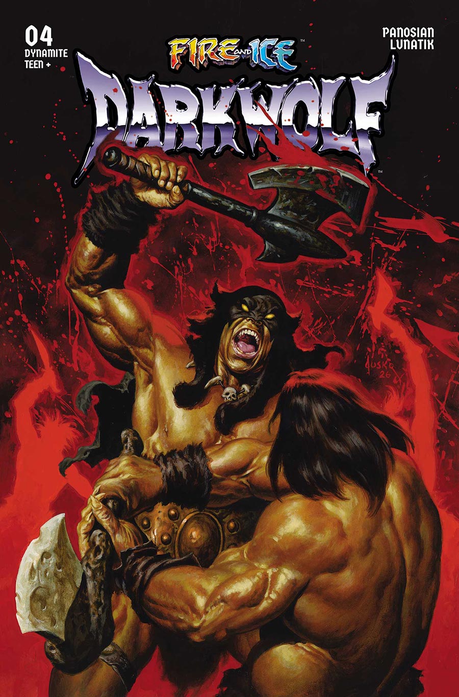 Fire And Ice Darkwolf #4 Cover C Variant Joe Jusko Cover