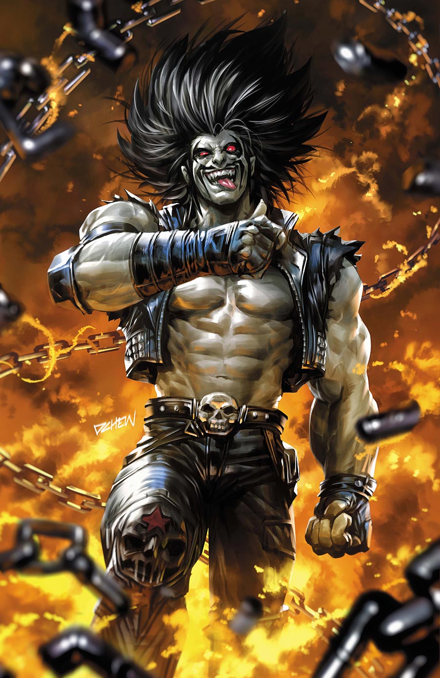 Lobo Vol 4 #8 Cover B Variant Derrick Chew Card Stock Cover (DC Next Level)