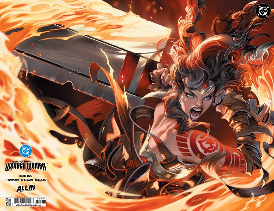 Absolute Wonder Woman #25 Cover G Variant Alexander Lozano DC Showcase Wraparound Foil Cover (DC All In)