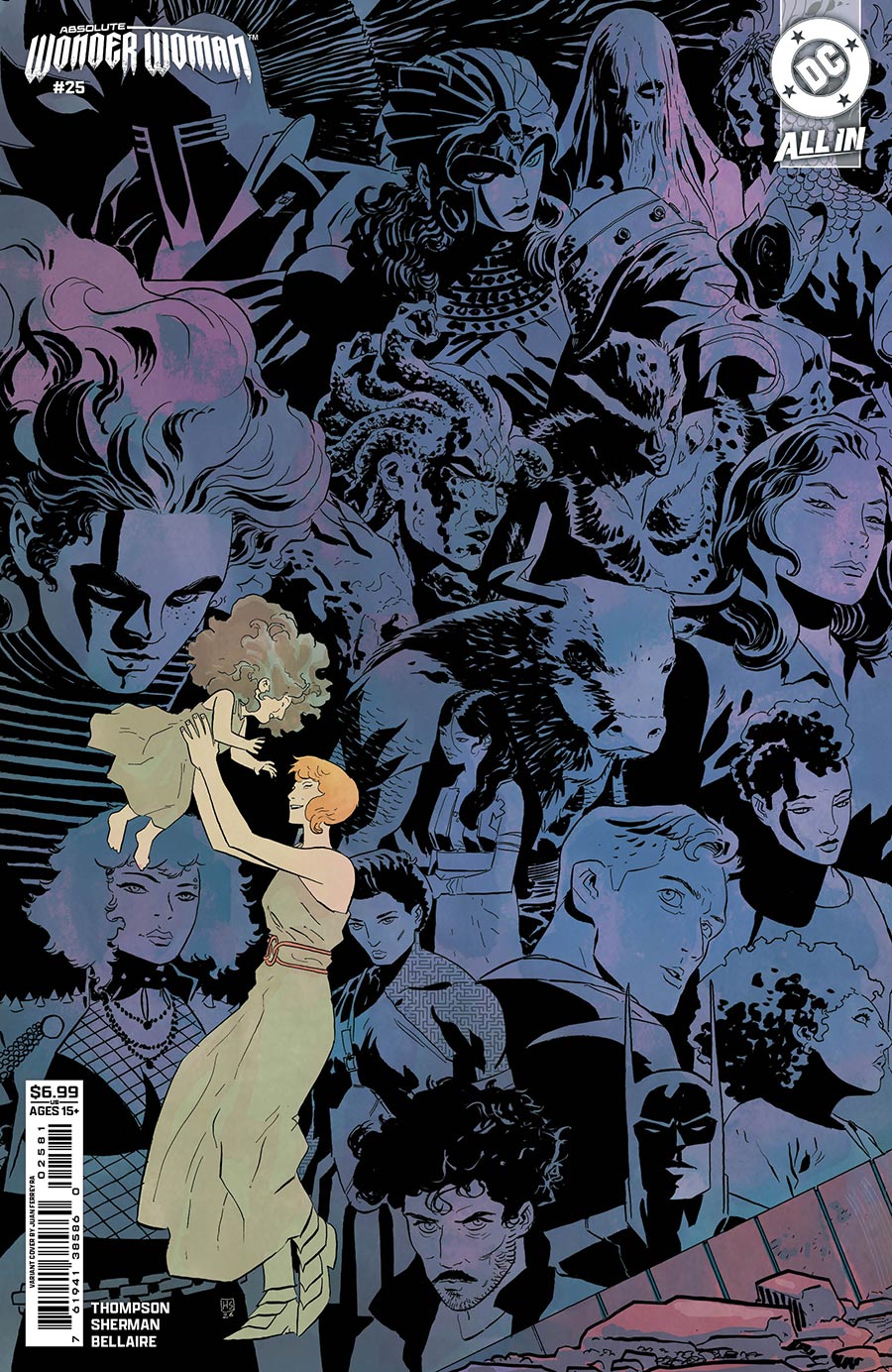 Absolute Wonder Woman #25 Cover H Variant Hayden Sherman Left Connecting Card Stock Cover (DC All In)