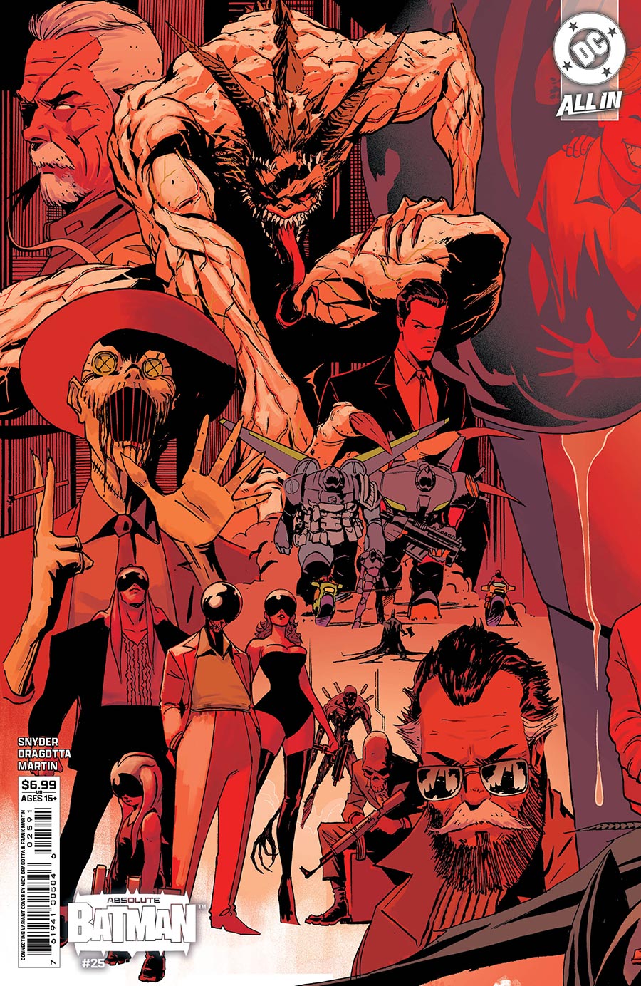 Absolute Batman #25 Cover H Variant Nick Dragotta Left Connecting Card Stock Cover (DC All In) (Limit 1 Per Customer)