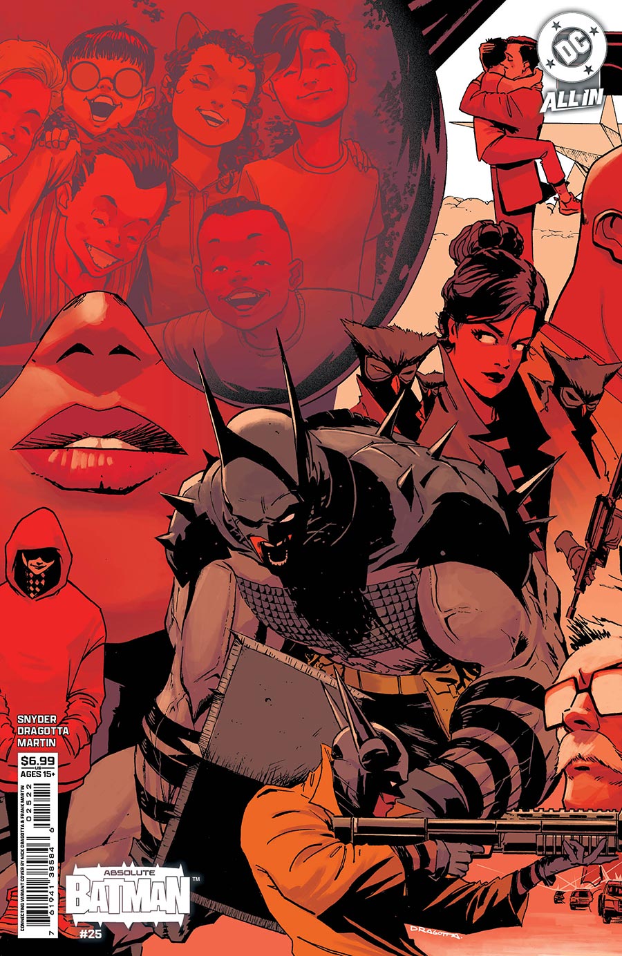 Absolute Batman #25 Cover I Variant Nick Dragotta Middle Connecting Card Stock Cover (DC All In) (Limit 1 Per Customer)